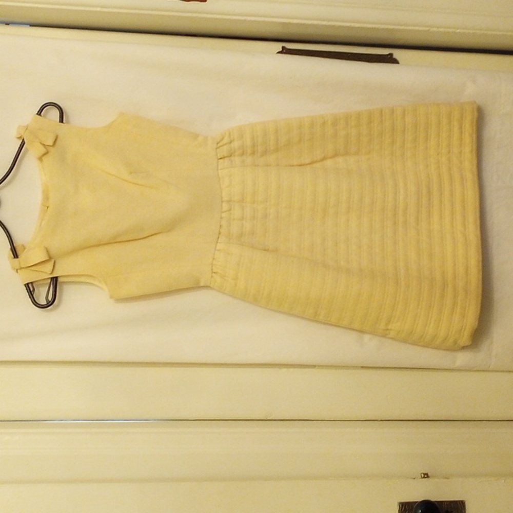 Lanz original, winter white, wool, sleeveless dress, vintage, lovely, classic